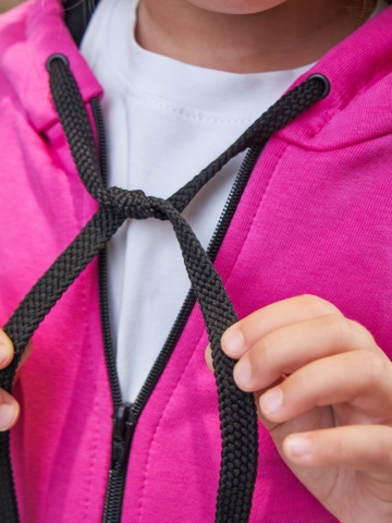 328-Ф. Костюм детский на молнии, фуксия, хлопок 65%, 35% ПЭ, 3-х нитка без начеса 98,104,110,116